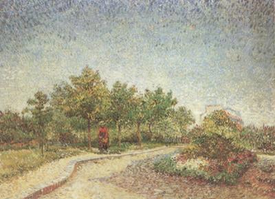 Vincent Van Gogh Lane in Voyer d'Argenson Park at Asnieres (nn04) china oil painting image